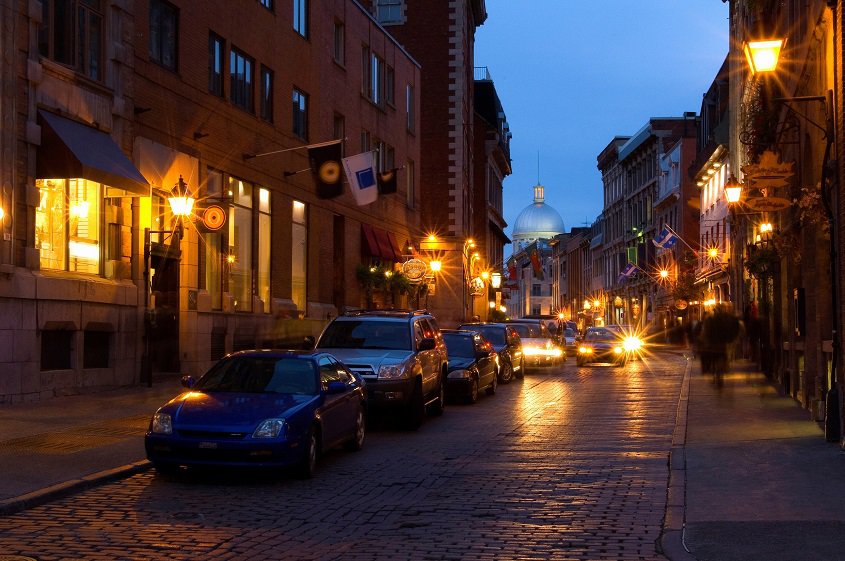 Street scene in Old Montreal