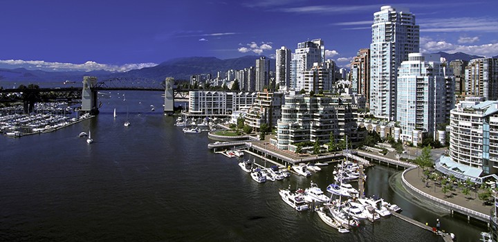 View of Vancouver's Harbour from False Creek
